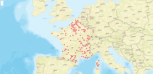 Carte des antennes en panne mobile en France