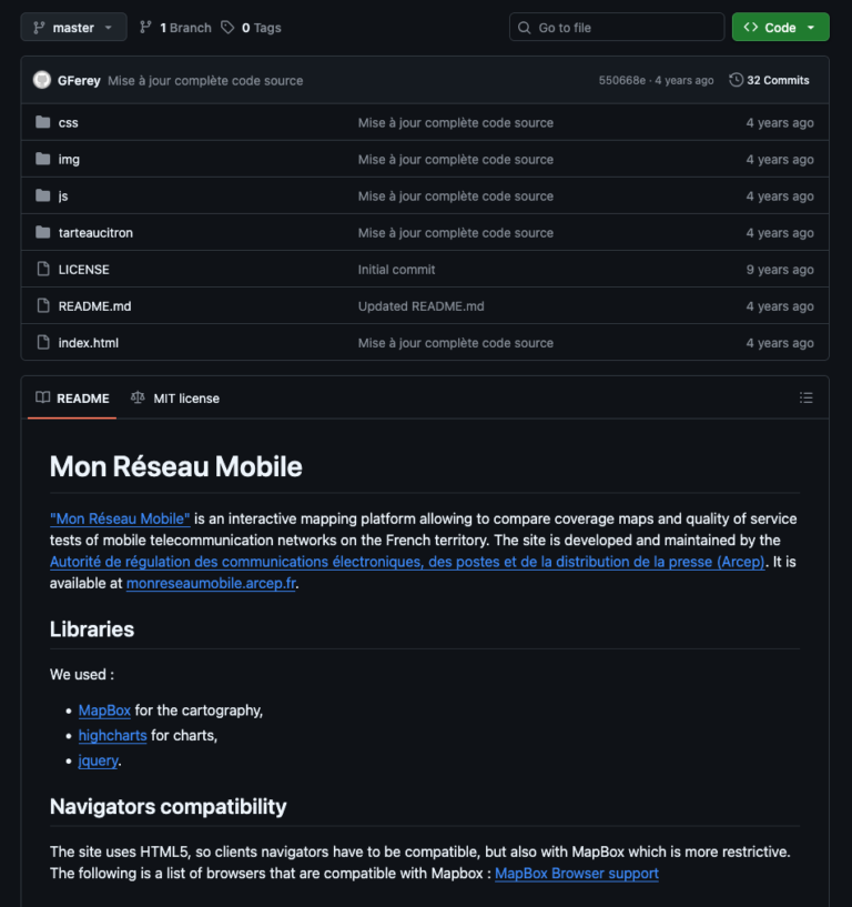 Mon réseau mobile : l’Arcep ouvre son code source en GPLv3