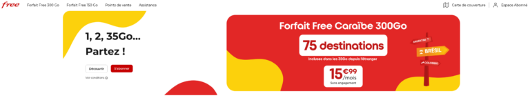 Free Caraïbe ajoute 17 destinations et ajoute 35 Go dans 70 pays