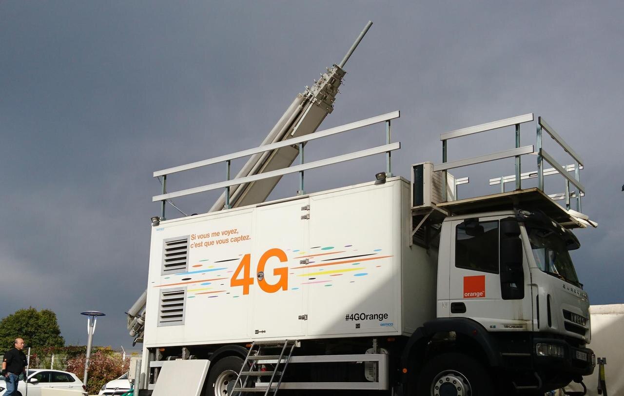 antennes camion été Orange 4G 5G