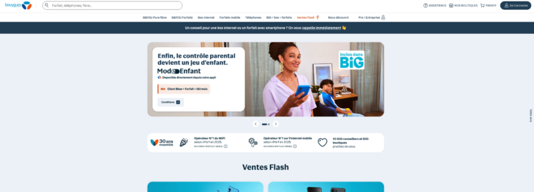 Bouygues Telecom met la rétractation en accès direct sur sa page d’accueil